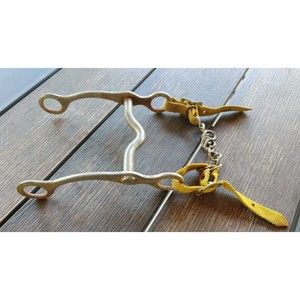 Vintage "American Brand" Horse Bit 6" X 8" With Chain Chin Strap
